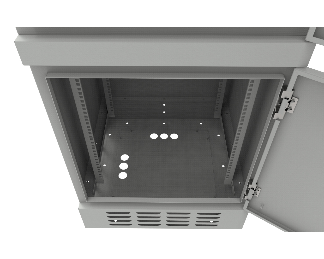Outdoor cabinets - free-standing: SZWM-610/2090/610-P-19"-36U-S-R7035